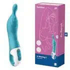Satisfyer - A-Mazing 2 Turquoise - perfekcyjny wibrator do stymulacji punktu A, żłobienia na trzonie. Mega Sale!