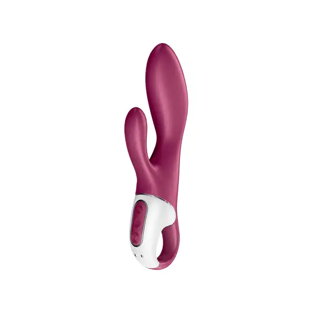 Satisfyer - Heated Affair Berry - podgrzewany wibrator z opcją stymulacji łechtaczki oraz punktu G!
