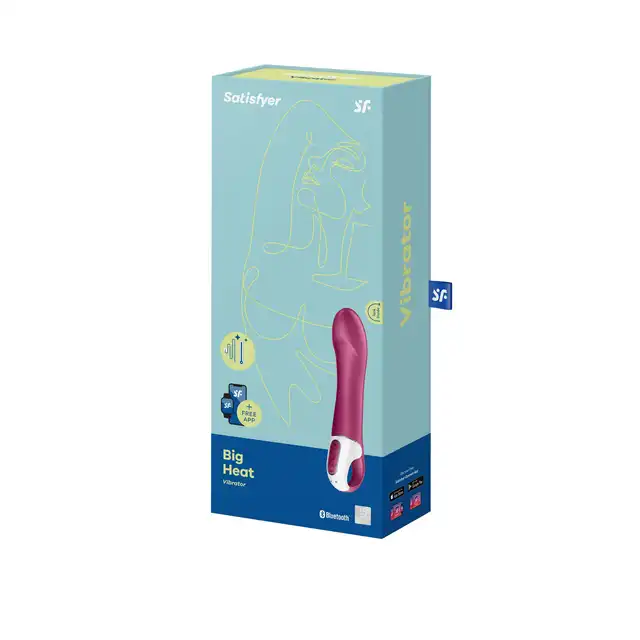 Satisfyer - Big Heat Berry - wibrator z lekko zakrzywionym trzonem. Głęboka stymulacja punktu G!