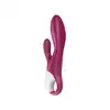 Satisfyer - Heated Affair Berry - podgrzewany wibrator z opcją stymulacji łechtaczki oraz punktu G!