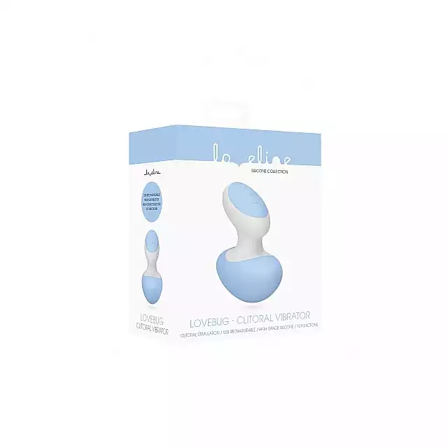 Loveline - Lovebug Blauw. Niebywale poręczny, silikonowy masażer ciała i łechtaczki. Mega Sale!