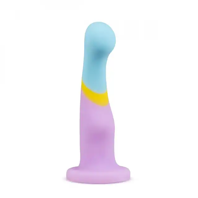 Avant - Heart of Gold. Silikonowe dildo do punktu G z przyssawką w oryginalnych, wiosennych i kobiecych kolorach.