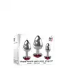Adam&amp;Eve - Three Hearts Gem Plug Set. Progresywny zestaw plugów analnych z uroczymi serduszkami 