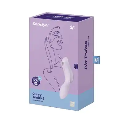 Satisfyer - Curvy Trinity 2. Wibrator łechtaczkowy, ciśnieniowy i punktu G. Wibrator idealny, trzy urządzenia w jednym produkcie