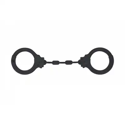 Kajdanki-Silicone Handcuffs Party Hard Suppression Black