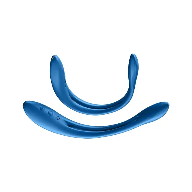 Satisfyer - Elastic Game Blue - nowatorski, wielofunkcyjny wibrator. Wyginaj go w każdą stronę!