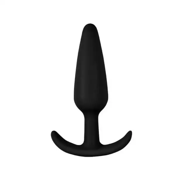 LoveToy - Lure Me Silicone Anal Plug L - silikonowy, czarny korek analny. Rozkosz gwarantowana