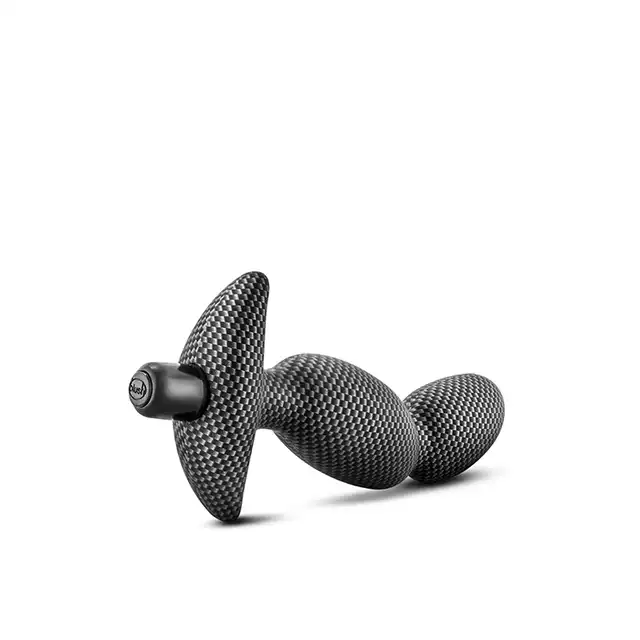 Blush - Spark Ignition PRV01 Carbon Fiber. Wibrujący stymulator prostaty z uwypukleniami z włókna węglowego. Niezwykle męski design