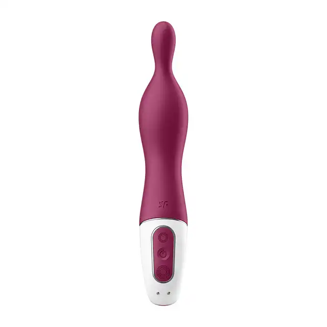 Satisfyer - Heated Affair Berry - podgrzewany wibrator z opcją stymulacji łechtaczki oraz punktu G!