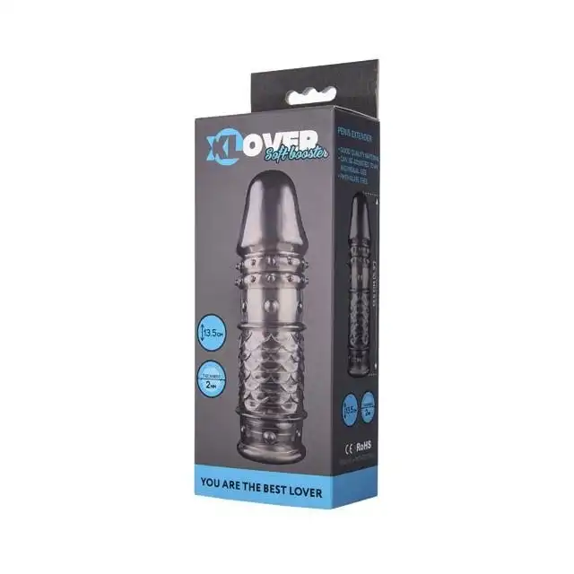 XLover - Penis sleeve 13,5cm - nakładka na penisa ze specjalnymi wypustkami, dostarczającymi wrażeń