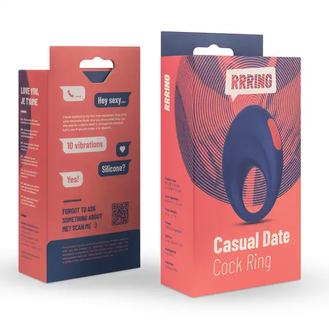 FeelzToys - Rrring Casual Date Cock Ring. Wibrującym ring na penisa dla wyjątkowej przyjemności dla dwojga.