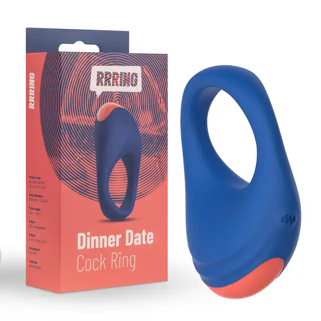 FeelzToys - Rrring Dinner Night Cock Ring. Wibrujący ring na penisa, o idealnie stymulującym kształcie.