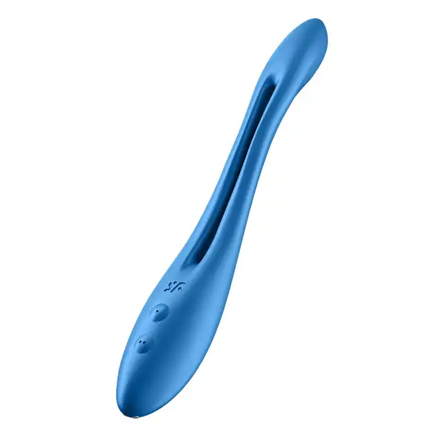 Satisfyer - Elastic Game Blue - nowatorski, wielofunkcyjny wibrator. Wyginaj go w każdą stronę!