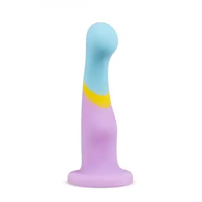 Avant - Heart of Gold. Silikonowe dildo do punktu G z przyssawką w oryginalnych, wiosennych i kobiecych kolorach.