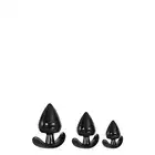 Evolved - Anal Delight Black. Zestaw trzech wtyczek o wyjątkowo satysfakcjonującym kształcie dla analnej przyjemności.