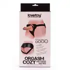LoveToy - Orgasm Cozy Harness 4 - uniwersalny strap-on. W zestawie 4 ringi o rożnej średnicy! 