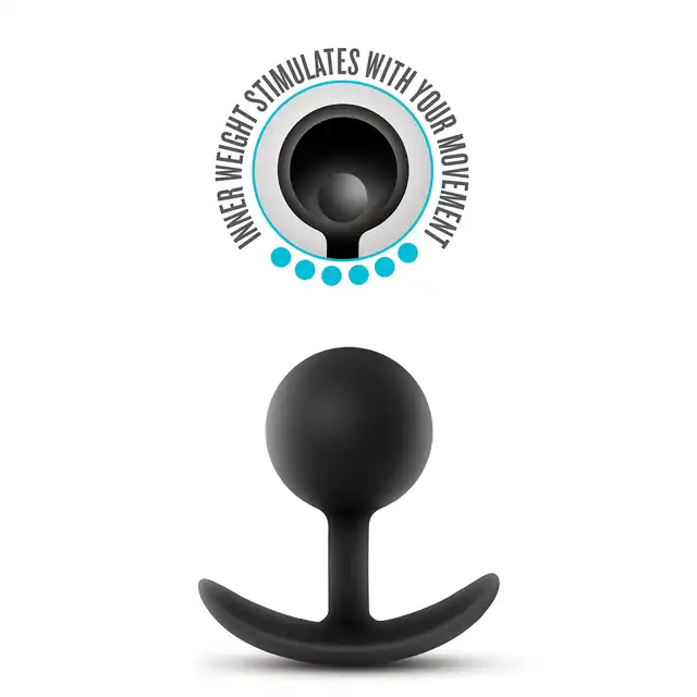 Blush - Anal Adventures Vibra Plug. Wibrujący plug analny z okrągłą główką. Dla fanów analnych wyzwań.