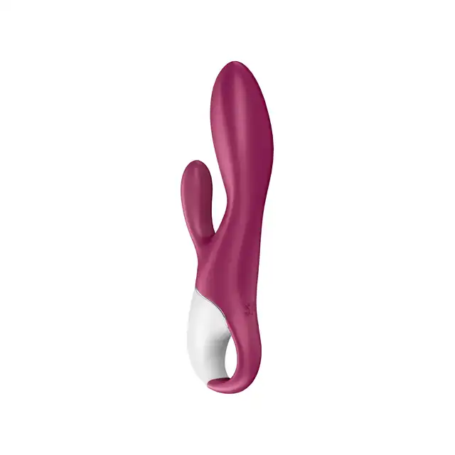 Satisfyer - Heated Affair Berry - podgrzewany wibrator z opcją stymulacji łechtaczki oraz punktu G!
