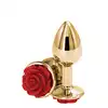 NS Novelties - Rear Assets Rose Small Red. Elegancki, poręczny plug analny z czerwoną różą. Podaruj róże swojej dziewczynie.