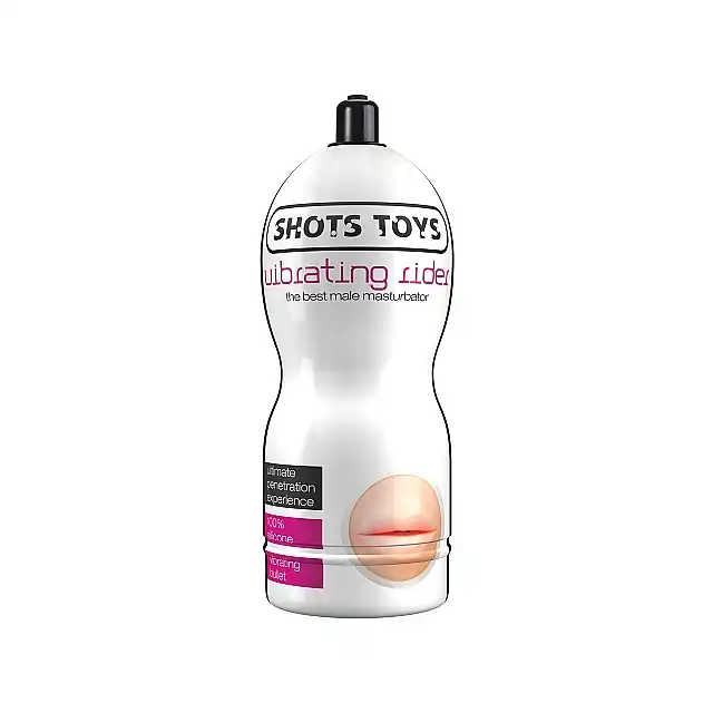 Shots - Vibrating Rider - Mouth - wibrujący masturbator w kształcie seksownych ust. Mega Sale! Ostatnia sztuka!