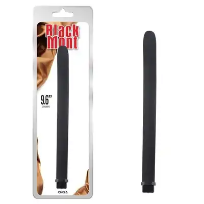 Black Mont - Silicone Douche Tube 9.6" Black - czarna końcówka do lewatywy. Zapewnienie higieny