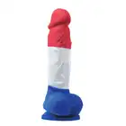 NS Novelties - Colours Pleasures Tricolor 5" Dildo. Trójkolorowe, jedwabiście gładkie w dotyku, realistyczne dildo.