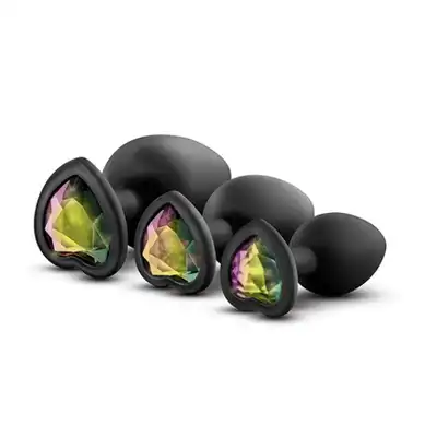 Luxe - Bling Plugs Training Kit Black. Najlepszy zestaw czarnych wtyczek analnych. Sam zdecyduj na co Cię stać. Mega sale!