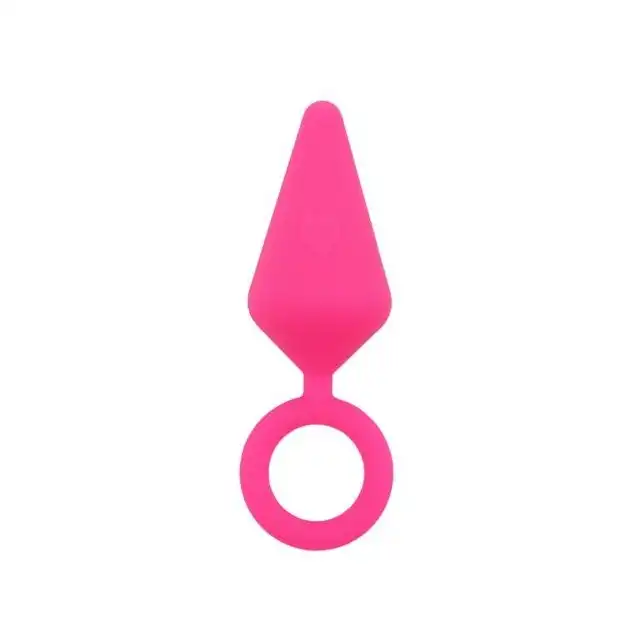Chisa - SweetBreeze Candy Plug S Pink - różowa wtyczka analna, z poręcznym uchwytem. Zanurz się w przyjemności! 