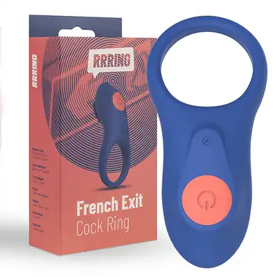 FeelzToys - Rrring French Exit Cock Ring. Elegancki, wibrujący, silikonowy ring. Dodaj pikanterii do swojego życia seksualnego.