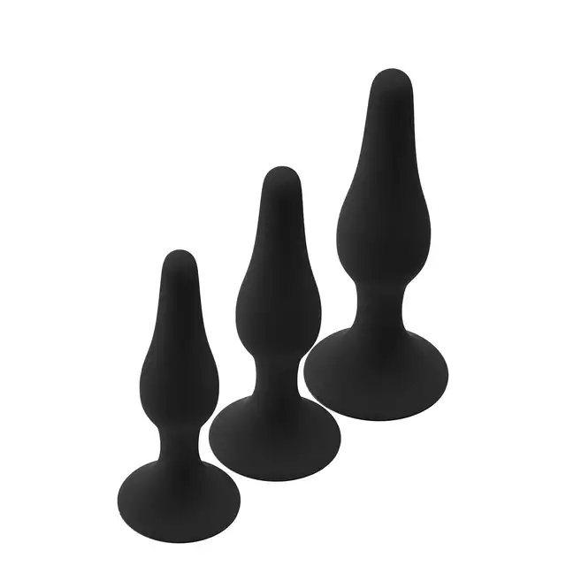 DreamToys - Fantastic Anal Training Kit. Zestaw plugów analnych z przyssawkami. Zaczerpnij analnej przyjemności bez użycia rąk.