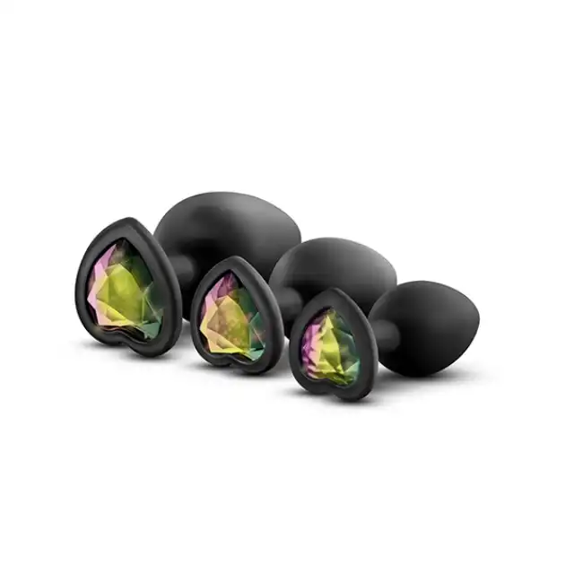 Luxe - Bling Plugs Training Kit Black. Najlepszy zestaw czarnych wtyczek analnych. Sam zdecyduj na co Cię stać. Mega sale!