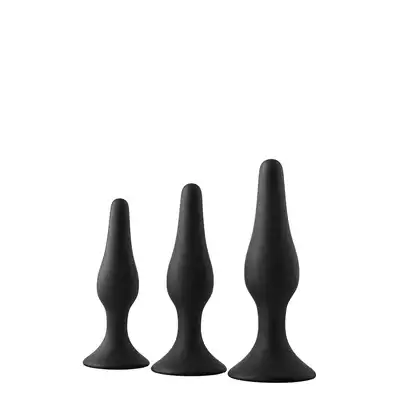 DreamToys - Fantastic Anal Training Kit. Zestaw plugów analnych z przyssawkami. Zaczerpnij analnej przyjemności bez użycia rąk.