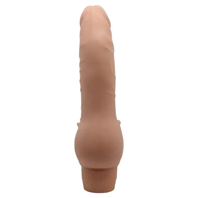Baile - Barbara Soft Skin 19,5 cm. Realistyczny wibrator z miękkiej cyberskóry, świetne tekstury 