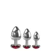 Adam&amp;Eve - Three Hearts Gem Plug Set. Progresywny zestaw plugów analnych z uroczymi serduszkami 