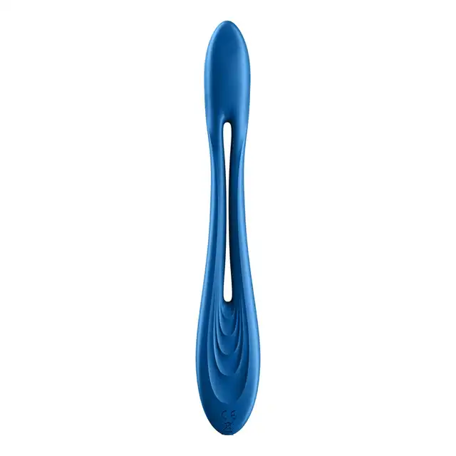 Satisfyer - Elastic Game Blue - nowatorski, wielofunkcyjny wibrator. Wyginaj go w każdą stronę!