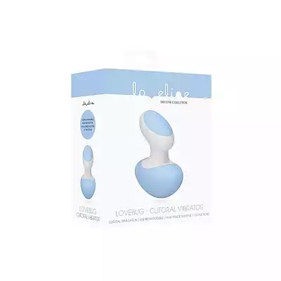 Loveline - Lovebug Blauw. Niebywale poręczny, silikonowy masażer ciała i łechtaczki. Mega Sale!