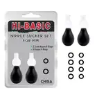 Hi-Basic - Nipple Sucker Set For Him. Przyssawki na sutki dedykowane mężczyznom. 
