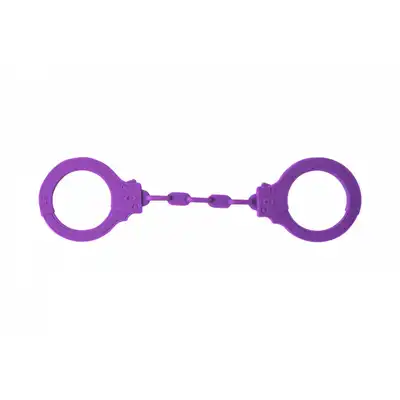 Kajdanki-Silicone Handcuffs Party Hard Suppression Purple