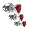 Adam&amp;Eve - Three Hearts Gem Plug Set. Progresywny zestaw plugów analnych z uroczymi serduszkami 