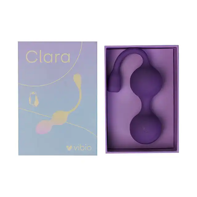 Vibio - Clara Vibrating Kegel Balls Purple. Wibrujące kulki gejszy na aplikację. Idealna zabawka na każdą okazję.