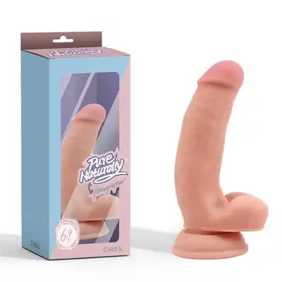 Pure Naturally - Dildo Pornographer Flesh - dildo o podwójnej gęstości. Realistyczny wygląd!