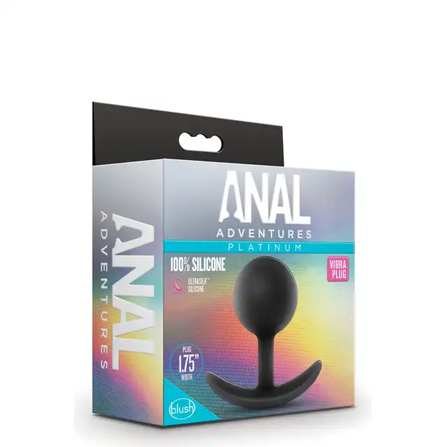Blush - Anal Adventures Vibra Plug. Wibrujący plug analny z okrągłą główką. Dla fanów analnych wyzwań.