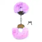 Fetish Boss Series - Furry Cuffs Purple - kajdanki z fioletowym futerkiem. Miękkie i solidne