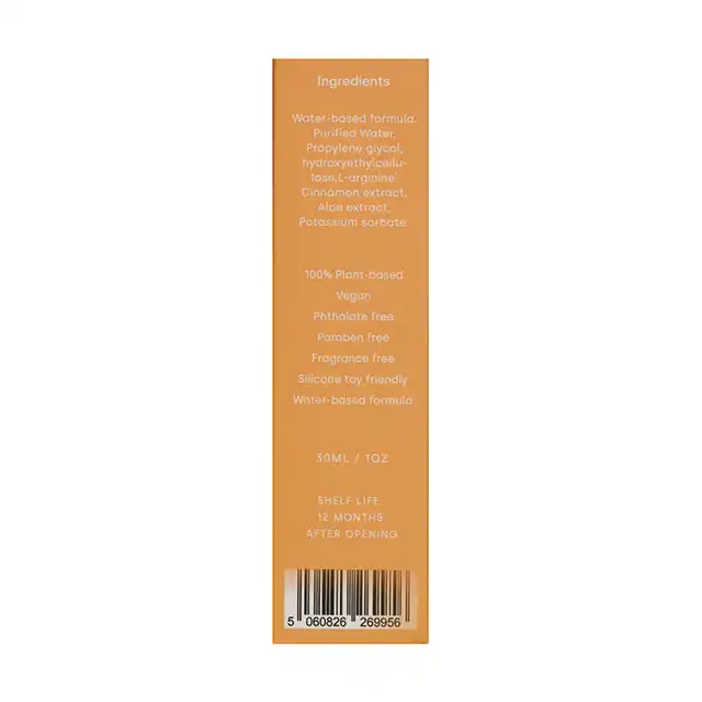 Vibio - Wake Stimulating Gel. Naturalny, wegański żel stymulujący na bazie wody. Rozgrzej atmosferę jeszcze mocniej za pomocą cynamonowo imbirowego żelu