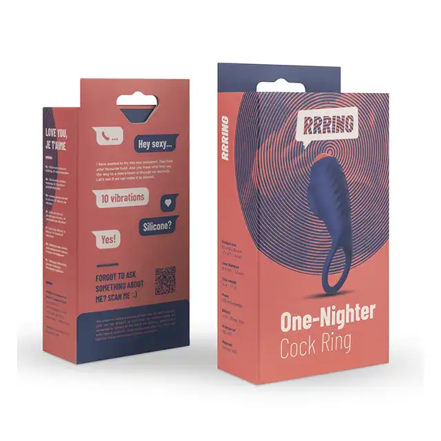 FeelzToys - Rrring One Nighter Cock Ring. Elastyczny ring na penisa z wibracjiami. Idealny dla Ciebie i Twojej partnerki.