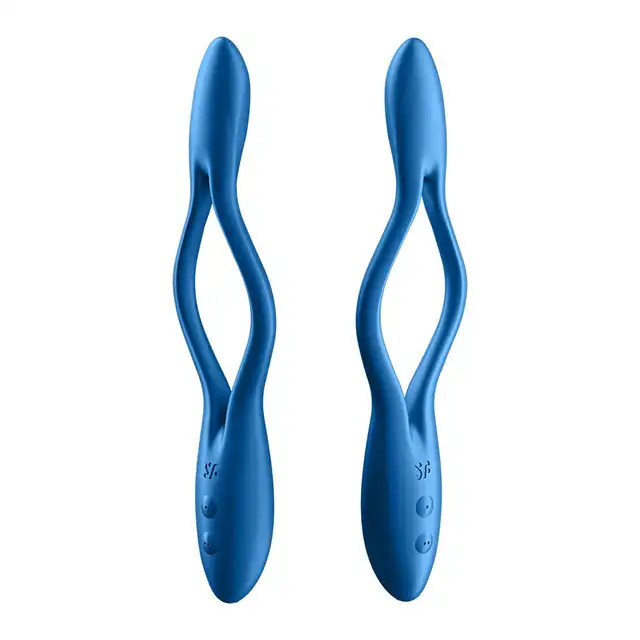 Satisfyer - Elastic Game Blue - nowatorski, wielofunkcyjny wibrator. Wyginaj go w każdą stronę!