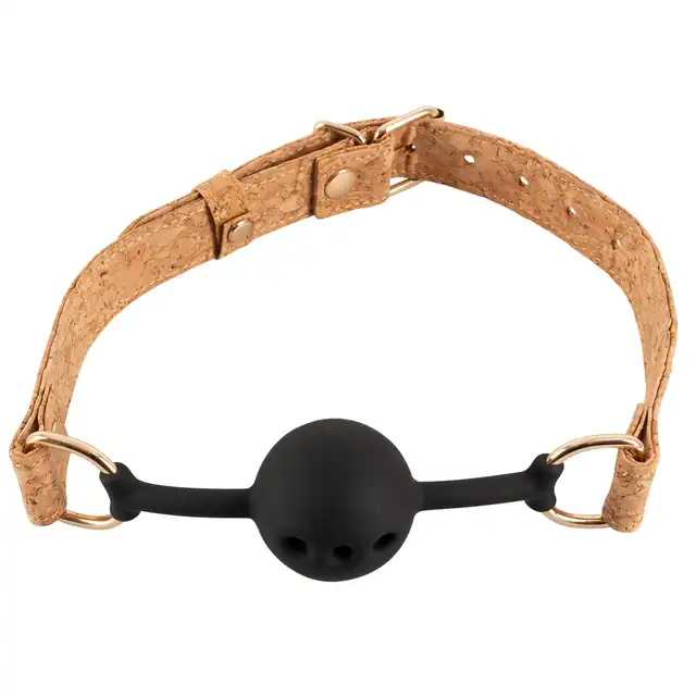 Vegan Fetish - Ball Gag. Wegański knebel z silikonową kulką. Wegański styl. Idealny prezent do butelki wina.