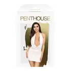 Penthouse - Heart Rob S/M White. Odważna sukienka, z głębokim dekoltem na biuście i plecach.