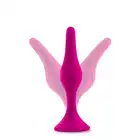 Luxe - Begginer Plug Kit Pink. Zestaw plugów analnych z przyssawkami. Zaczerpnij analnej przyjemności bez użycia rąk.