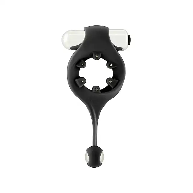 Infinity - Vibrating Cockring - wibrujący ring na penisa z metalową kulką do stymulacji analnej. Mega Sale!